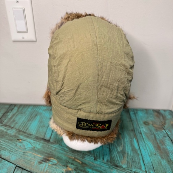 Crowncap Natural Rabbit Fur Trapper Hat Men's Size Large - Picture 7 of 11